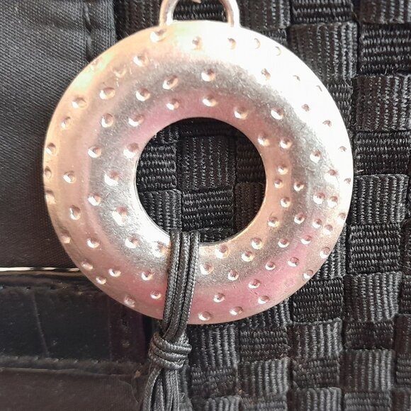 Coldwater Creek Black with silver accents Shoulder Bag - Picture 7 of 10